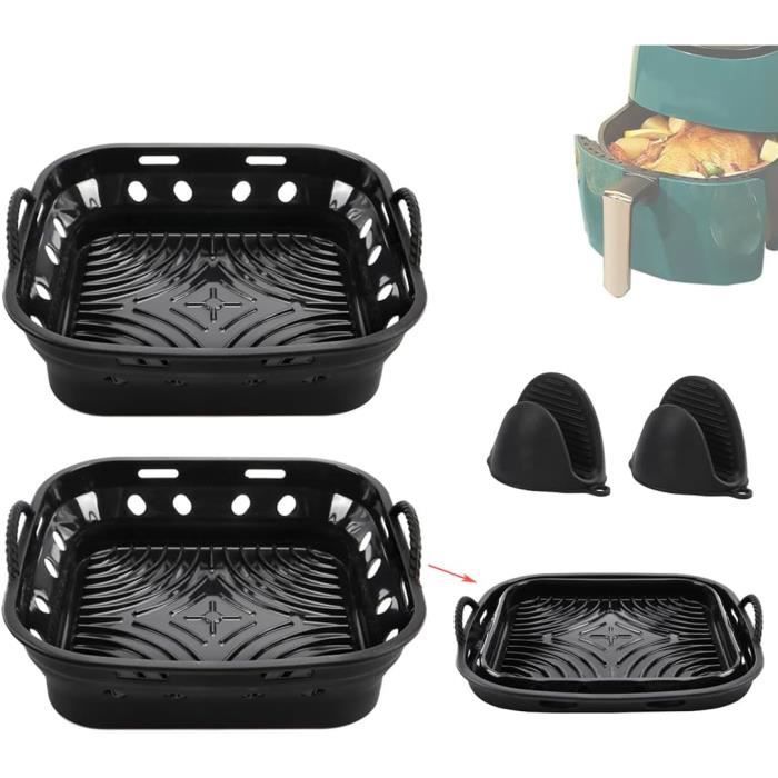 21 PCS Accessoires Friteuse à Air Ninja Double Stack XL 9,5L - Kit Complet Pour SL400UK AF400EU, Doublures Silicone, Grille, Brochettes