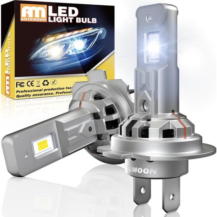 Ampoule H7 LED, 90W 18000LM 6000K Blanc Phares sans Fil Avant de Voitures Moto 12V 24V, Ampoules Auto Lampes pour[S27]