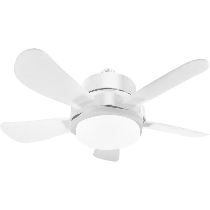 Ventilateur de plafond avec éclairage 40 cm, télécommande et