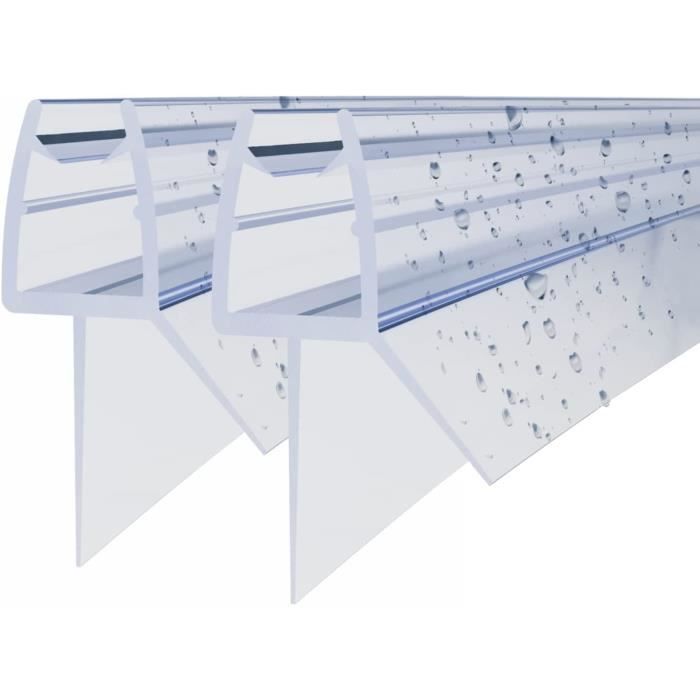 Joint De Porte De Douche Hydrofuge - Lot De 2 Joints En PVC, Longueur 60-80-100 Cm, épaisseur 4-8 Mm | Parfait Contre Les Fuites !