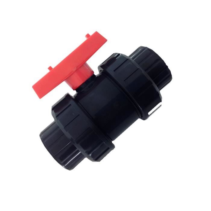 Vanne à Boisseau Sphérique PLASSON Diamètre 50mm - Raccord PVC Pour Piscine Et Irrigation