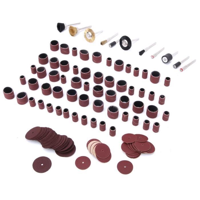 Kit De Ponçage Sur Tambour Pour Outil Rotatif 7 Pièces - Diamètre 12,7 Mm (1/2') - Marque Silverline - Neuf