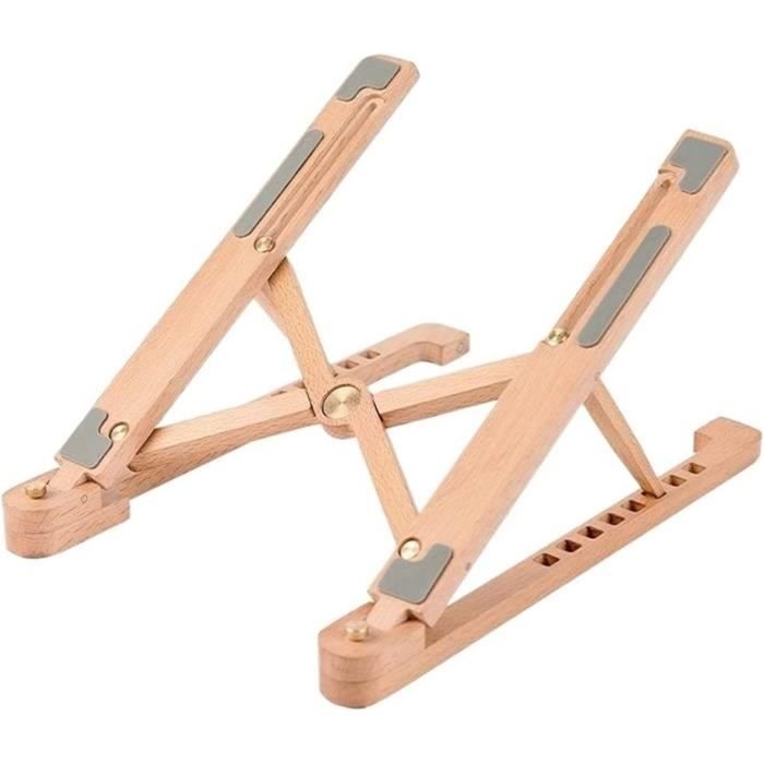 Banc Portable Réglable For Ordinateur Portable Support En Bois ...