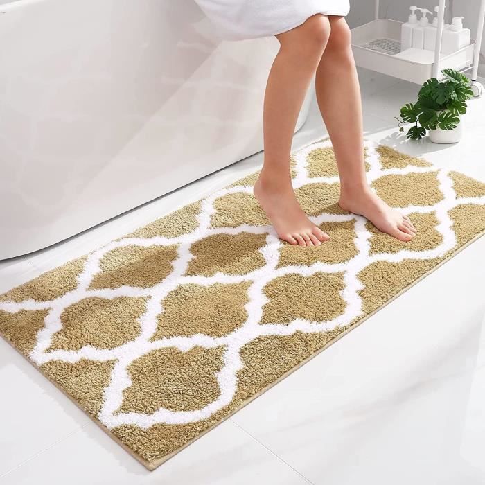 Homaxy Tapis De Bain Antiderapant,Tapis Salle De Bain En Mousse À Mémoire Douce,Tapis De Bain