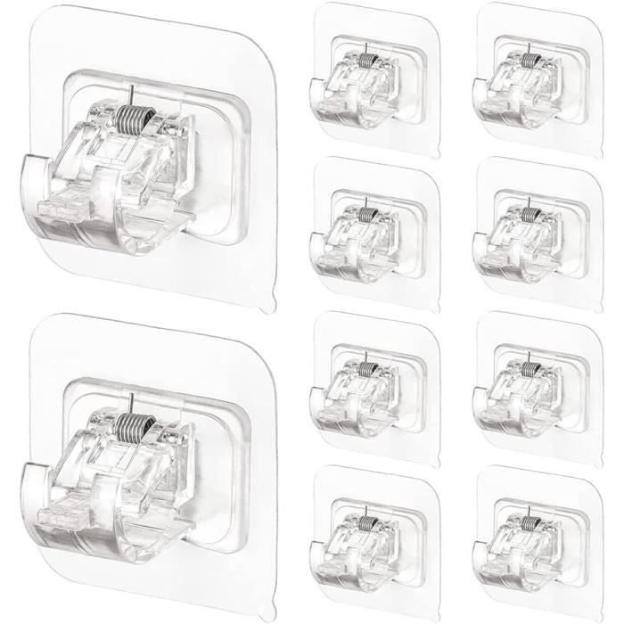 Lot De 2 Supports Sans Perçage Tringle à Rideau Atelier, 28 Mm Marron Clair Ib 70589953