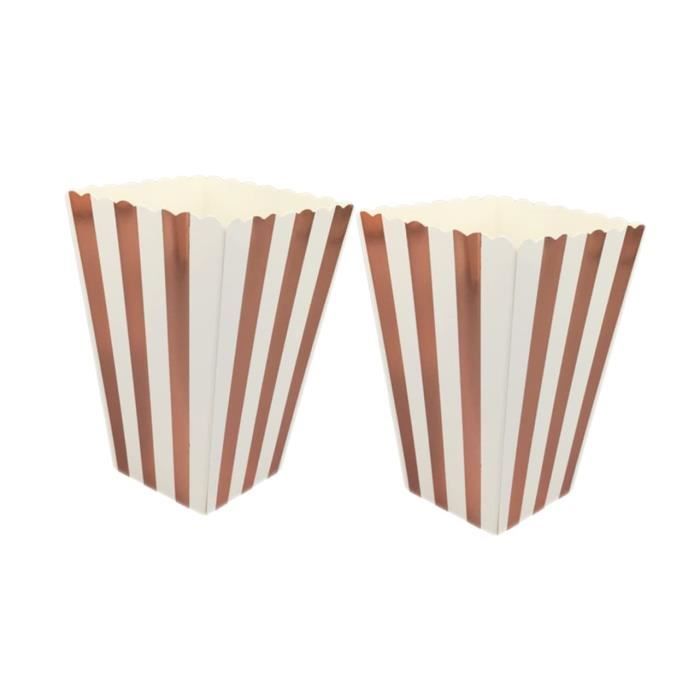 Teogneot 18 Boîtes à Pop-Corn En Carton Pour Anniversaire Et Soirée Cinéma - Vert (Lot De 18)