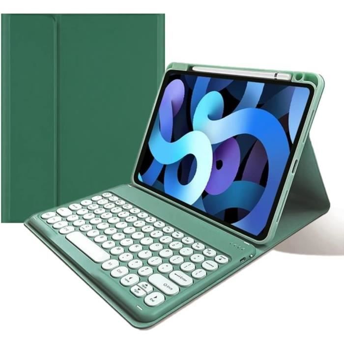 KenKe Étui avec clavier Bluetooth sans fil amovible pour iPad