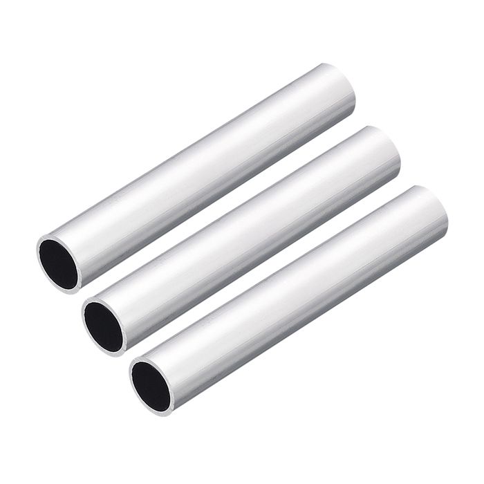 3 Tubes Ronds En Aluminium 6063 - Ø16mm Extérieur, 13mm Intérieur, Longueur 100mm - Neuf