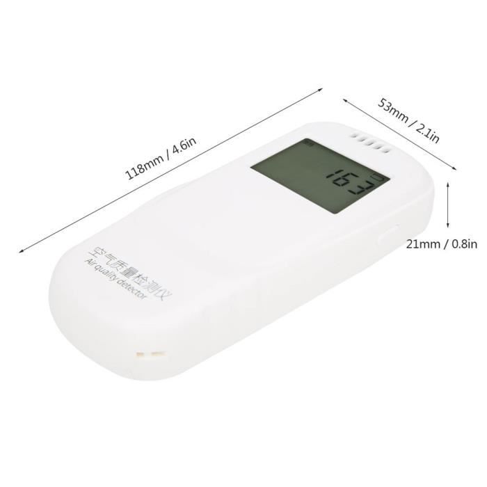 Détecteur De Formaldéhyde Numérique HCHO/TVOC - Analyseur Qualité Air Portable, écran LED, Pour Maison Et Voiture