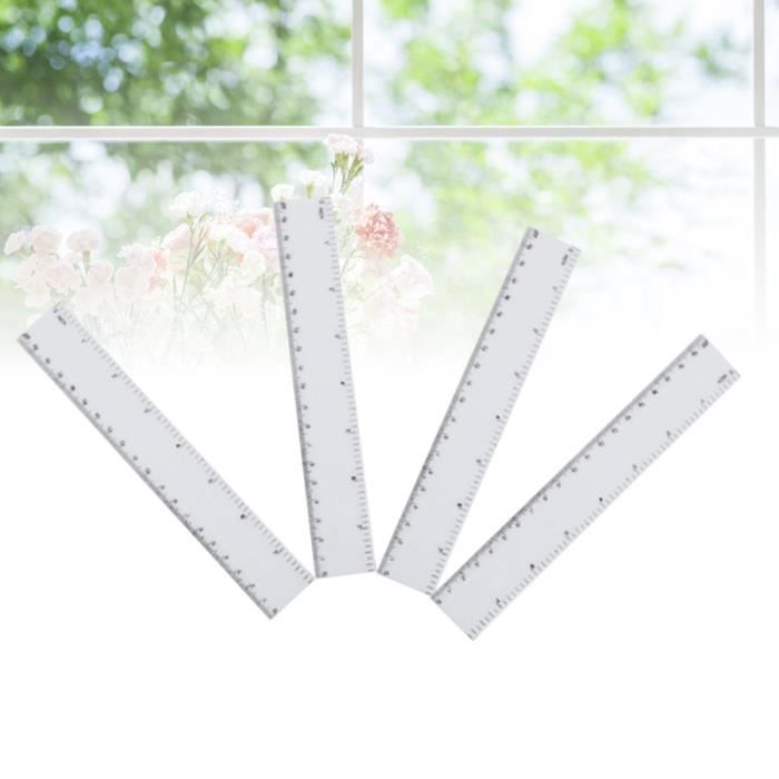 Règle pliable 15 à 30cm plastique rouge