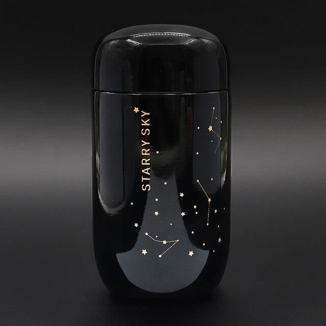 Mini Gourde Isotherme Exllena 200ml Avec Intérieur Céramique - Bouteille Thermos Portable Compacte Pour Café Et Boissons Froides (Bleu Nuit)