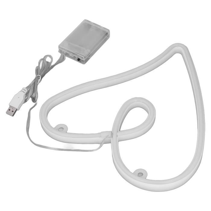 Rouge - Lampe LED En Forme De Double Cœur, Néon, Signe'amour Cœur à