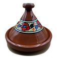 Décor ethnique Tajine Pot en terre Cuite Marocain Plat 35 cm 1801201023-1