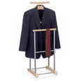 HAKU Valet de chambre avec étagère Valet de chambre avec étagère, métal noir - Dimensions : L 47 x H 128 x P 26 cm