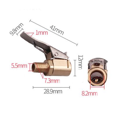 Adaptateur Valve Pneu Laiton 8mm - Clip Gonflage Rapide Voiture/camion - Sans Fuite