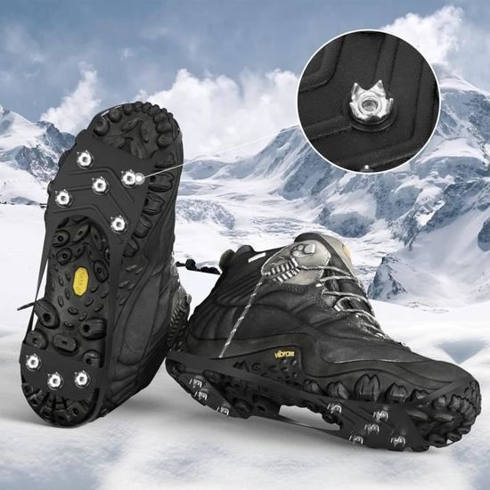 Chaîne anti-verglas pour chaussures pour marcher dans la neige et