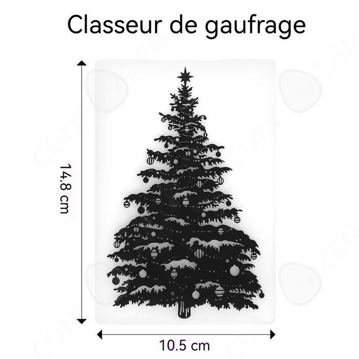 Die Noel Briartw Classeur De Gaufrage 3D Pour La Fabrication De Cartes, Fleurs De Lys - Texture En Plastique Machine A Embosser