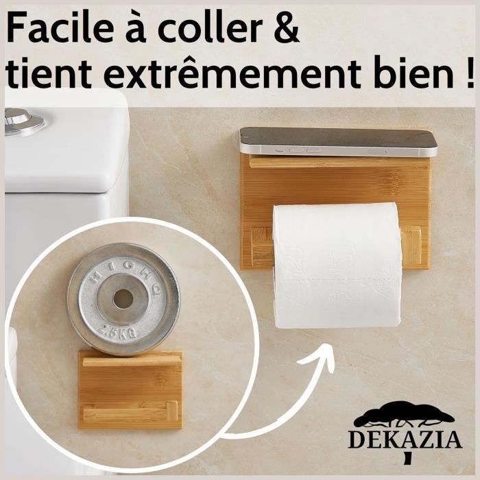 Porte Rouleau de Papier Toilette avec Boîte à Lingettes Humides,Support
