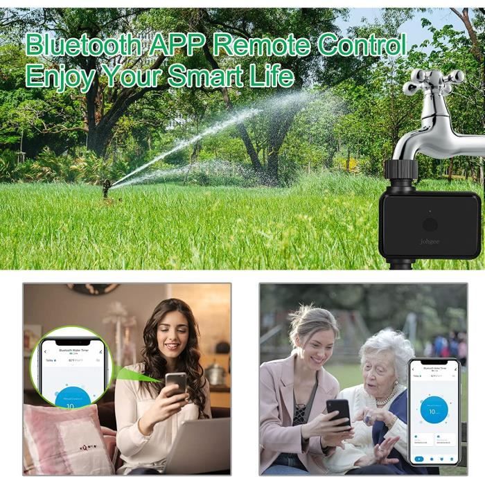 Programmateur Arrosage Automatique TRJZWA - Ecran LCD, 3 Programmes - Étanche IP55 - Pour Jardin Ou Pelouse