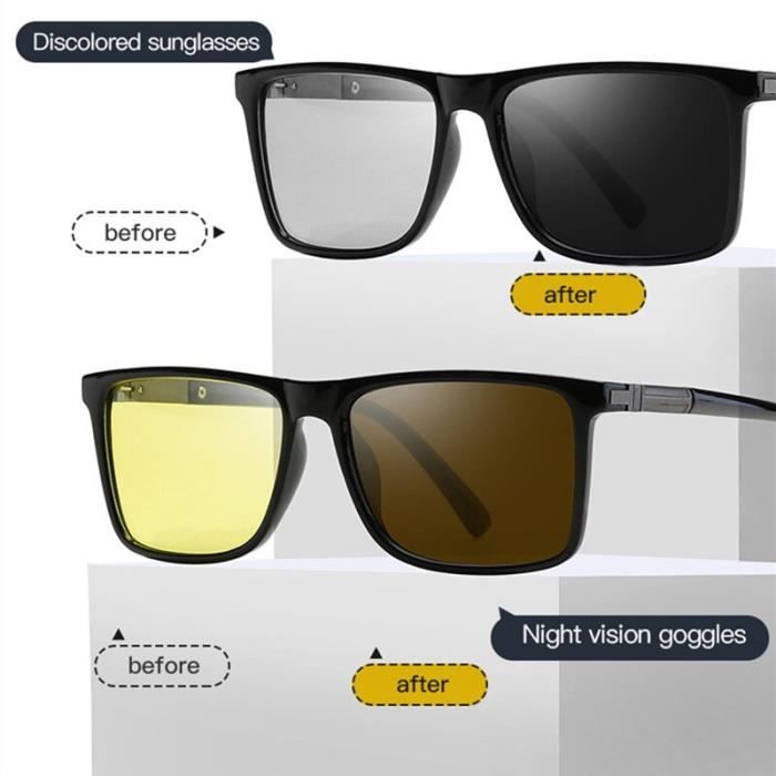 Lunettes de Vision nocturne polarisées pour hommes et femmes, verres jaunes  Anti-éblouissement, pour la conduite, pour [DC1D8A4] - Achat / Vente  lunettes de soleil Mixte - Cdiscount