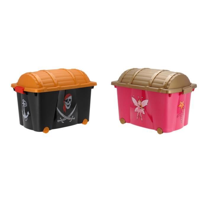Coffre à trésor de pirate antique pour enfants - Mini coffre au trésor