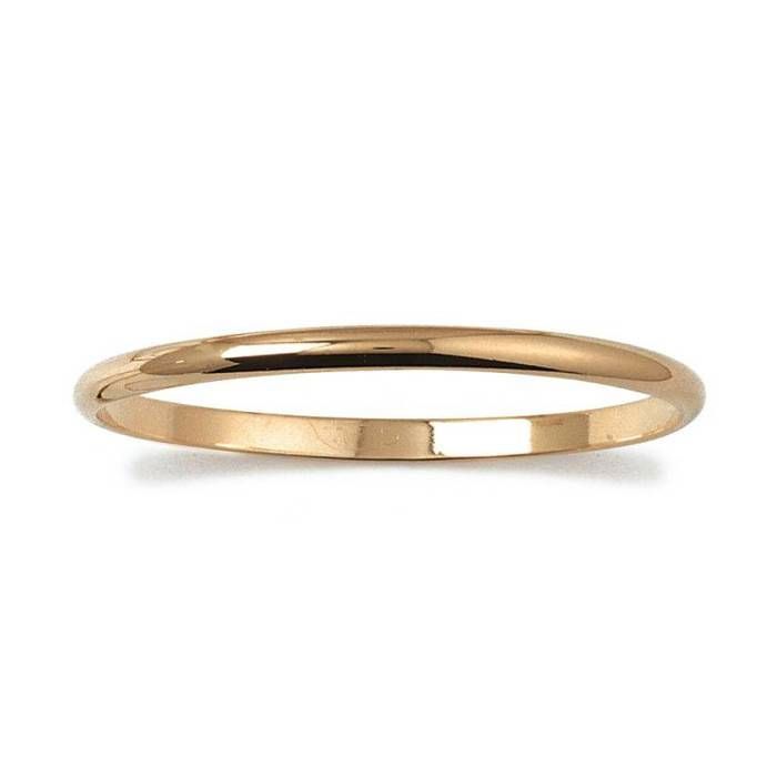 Bracelet Jonc Rigide Plaqué Or 18 Carats – Pour Femme, 62 Mm, Doré, Neuf Avec étiquette