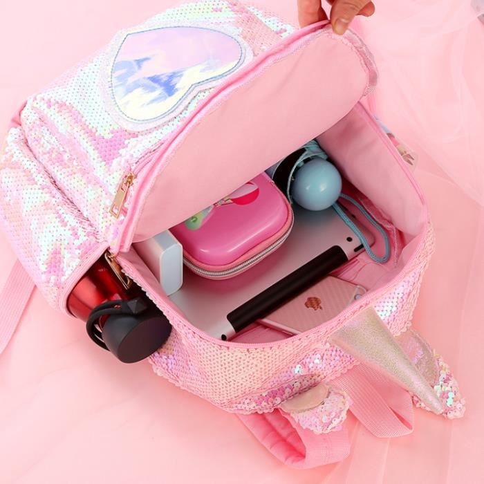 Cartable paillettes rose outlet