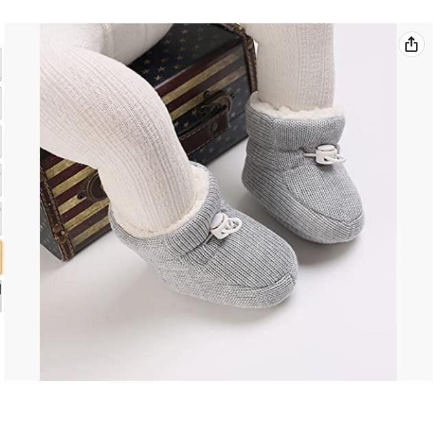 Bottines bebe garcon fille Chaussures de neige chaudes pour naissance Gris Confortable et antiderapant Gris Cdiscount Chaussures