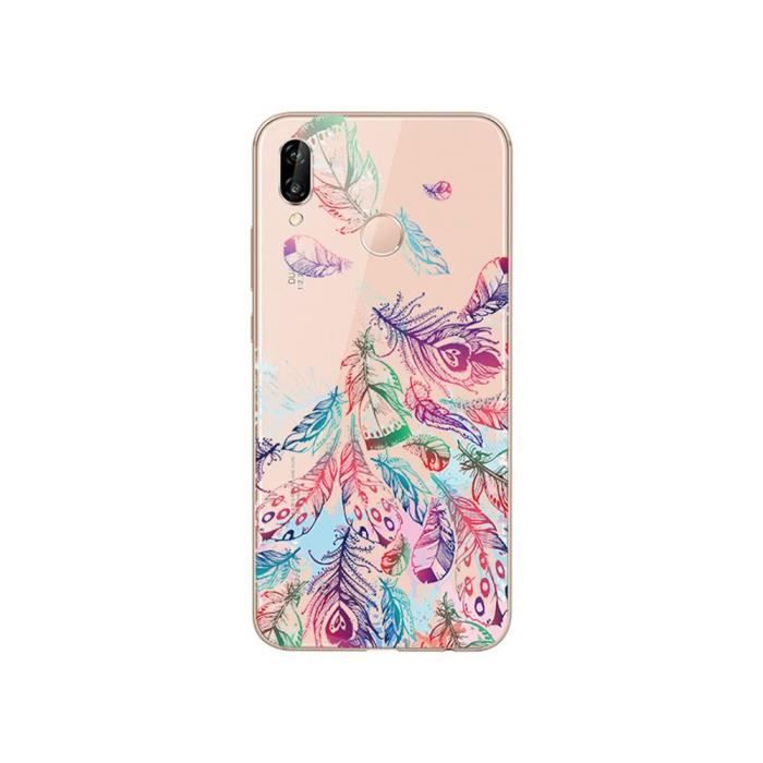 Coque Souple Gel TPU Pour Huawei P20 Pro - Protection Anti-choc, Modèle Plume