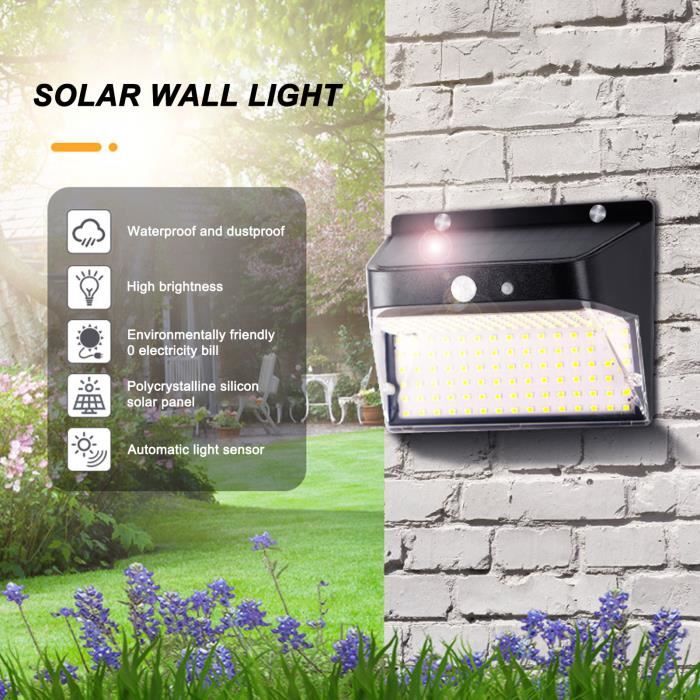 Auting Lampe Solaire Murale Avec Support Plante - Métal IP65 - Étanche Pour Jardin, Terrasse, Balcon
