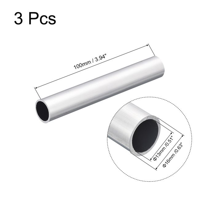 QUARKZMAN Aluminium Rundstangen – 13 X 305 Mm, 2 Stück, Vollmaterial Für Drehbank, DIY, Modellbau