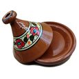 Décor ethnique Tajine Pot en terre Cuite Marocain Plat 35 cm 1801201023-2