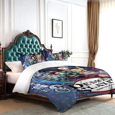 Parure De Lit Enfant Demon Hunter 3D - Housse De Couette 140x200 Cm + Taie D'oreiller - Microfibre Douce - Lavable Machine