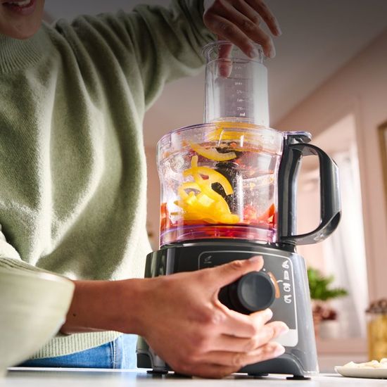Robot Hachoir Kenwood Multipro Compact - 800W, 2 Vitesses, Bol 2.1L Pour Hacher, Râper Et Pétrir