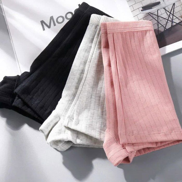 Boxer en coton pour femmes,2 pièces,packs de sousvêtements,culotte courte de sécurité,grande