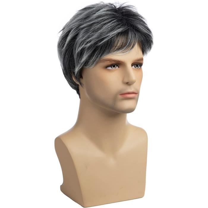 Perruque cheveux hotsell blanc homme