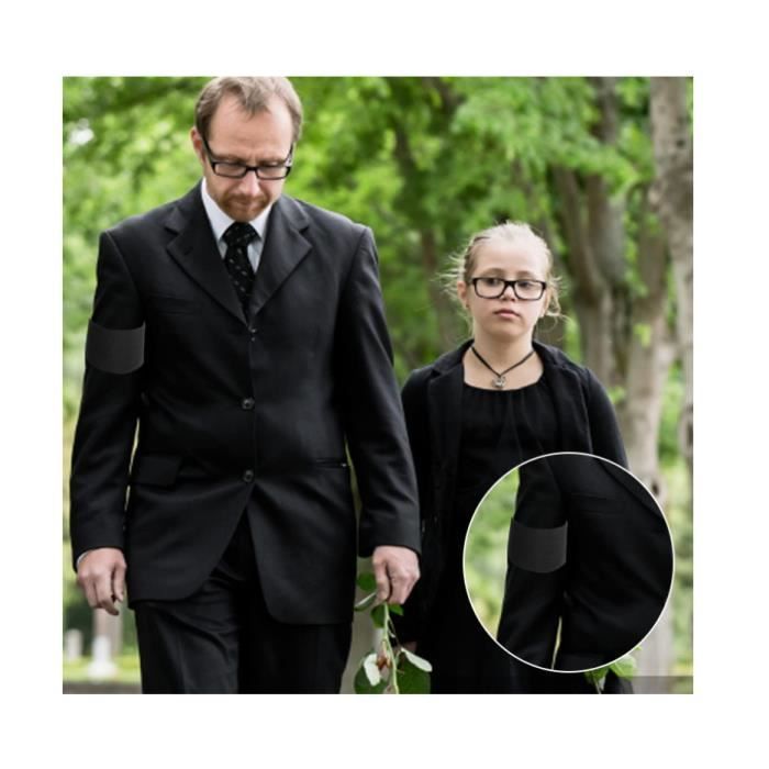 YouMen 20Pcs Brassard élastique Noir Brassards De Capitaine