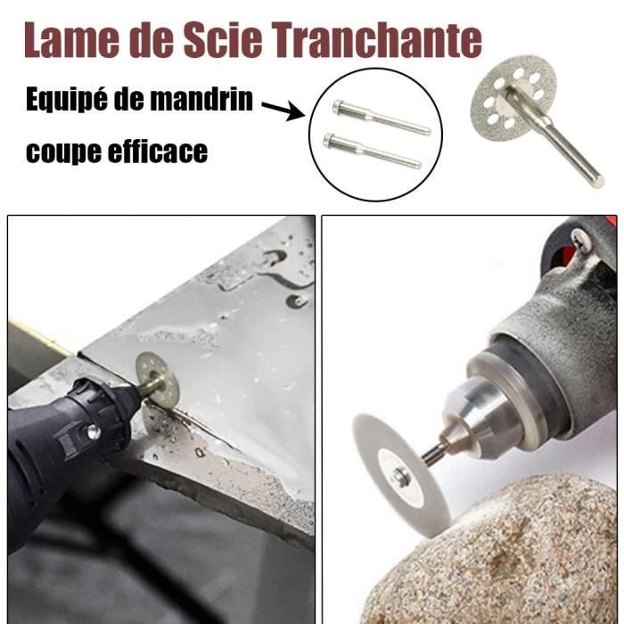 88 Pièces Mini Disques De Coupe Pour Dremel - Lames Diamant, HSS, Résine Pour Métal, Bois, Verre, Tuile