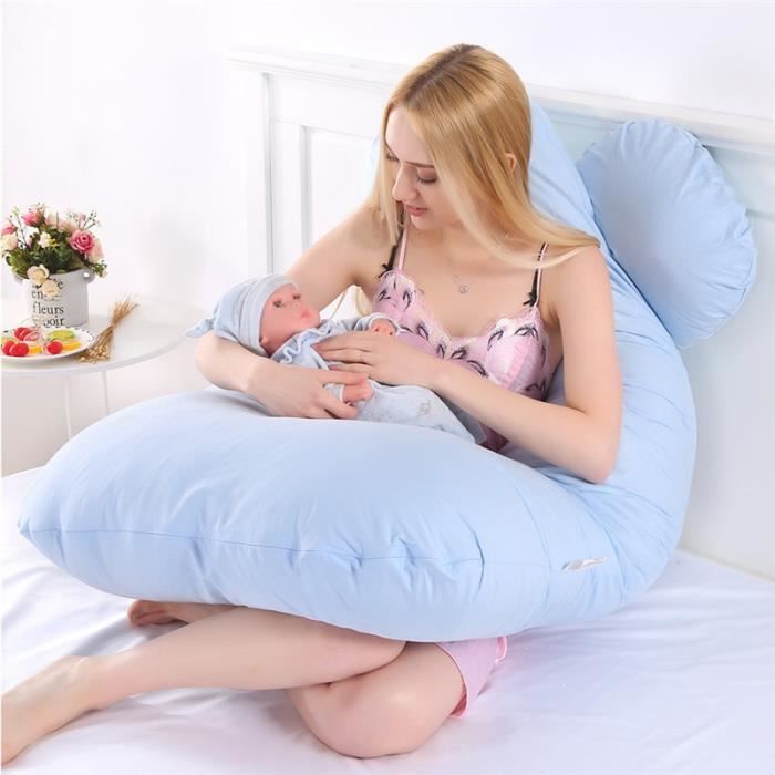 Maternité sommeil soutien U forme oreiller femmes enceintes