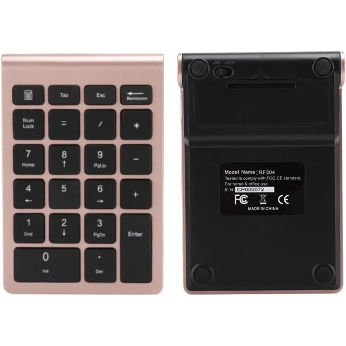 Pavé numérique sans fil iClever - 2,4 GHz - Pour ordinateurs portables et  fixes, PC et MacBook - Ultra fin - Noir - Cdiscount Informatique