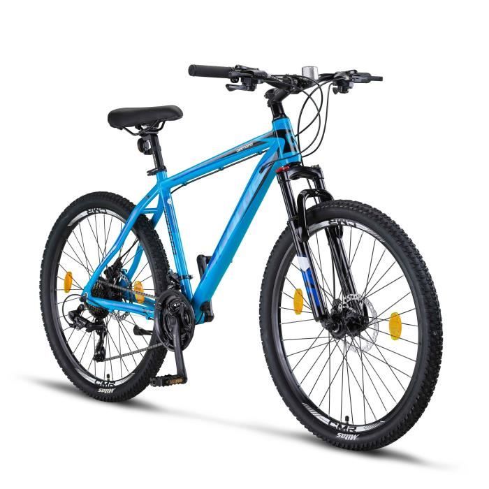 Un VTT de 26 27.5 29 pouces avec cadre en aluminium 26 Bleu Cdiscount Sport
