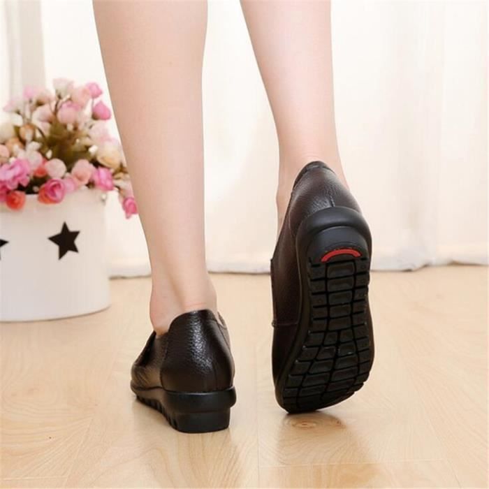 Chaussure cuir ete on sale femme