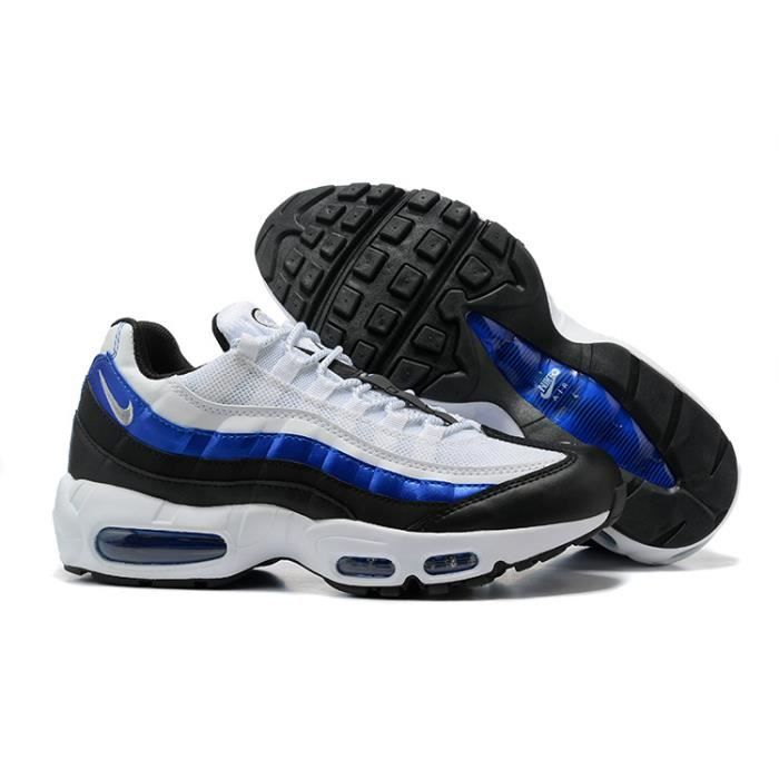 Baskets Nike Air Max 95 TT Homme de Sport Chaussures Blanc Bleu