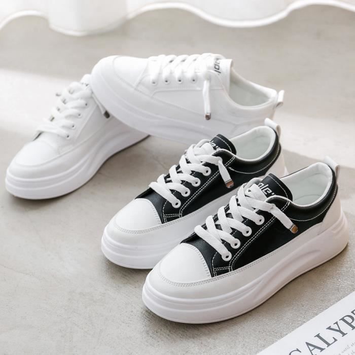Baskets Femme Blanches Sans Lacets - En Maille Légère, Semelle Antidérapante, Confortables, Style Slip-on