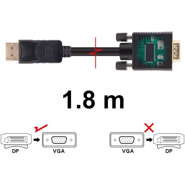 VSHOP® adaptateur Mini DisplayPort vers HDMI - Cdiscount Informatique