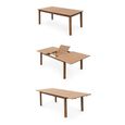 Salon de jardin en bois extensible - Almeria - table 180/240cm avec rallonge. 2 fauteuils et 6 chaises. en bois d'Eucalyptus  huilé-3