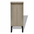 Chaise de salle à manger 2 pcs Tissu Beige 42 x 55,5 x 95 cm - CHAISE-3