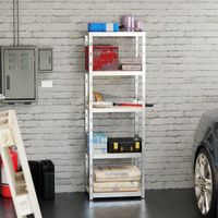 Demi étagère Lot De 2 Etagères De Rangement Modulables Et Polyvalentes Pour Atelier, Garage, Cave... Charge Lourde Max 875kg X2 Etagere Cave
