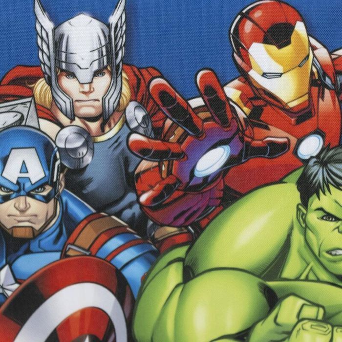 Sac à Goûter Avengers – Ensemble Avec Boîte à Lunch, Bidon Et Sac à Bandoulière – Dimensions 23x15,5x8 Cm
