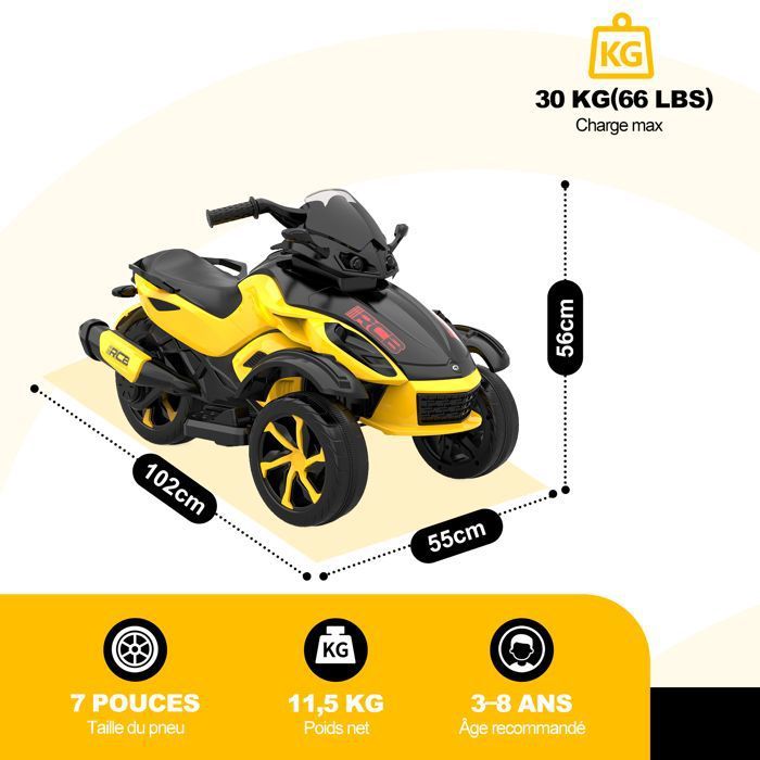 RCB TECH R9X Moto Électrique Enfants, Moteur performant, 3 Modes de Vitesse, Max 25km/h, autonomie Max 17KM, pneus pneumatiques 12 Pouces, vélo Moto Cross pour Enfants âgés de 6+ Ans RCB TECH R9X Moto Électrique Enfants, Moteur performant, 3 Modes de Vitesse, Max 25km/h, autonomie Max 17KM, pneus pneumatiques 12 Pouces, vélo Moto Cross pour Enfants âgés de 6+ Ans